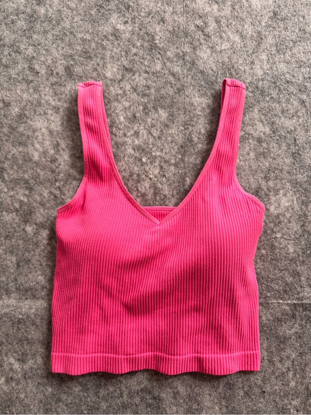 AS Revival Pink Ribbed V-Neck Tank Top - Women